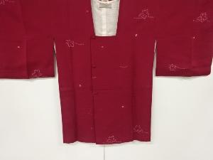 リサイクル　絞り草花模様道行コート